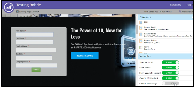 Marketo Guided Landing Page Templates Here S What S New Grazitti Interactive