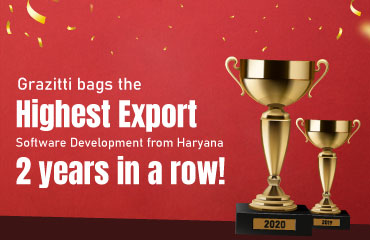 Grazitti Interactive Awarded the ‘Highest Export – Software Development from Haryana’ by STPI Yet Again